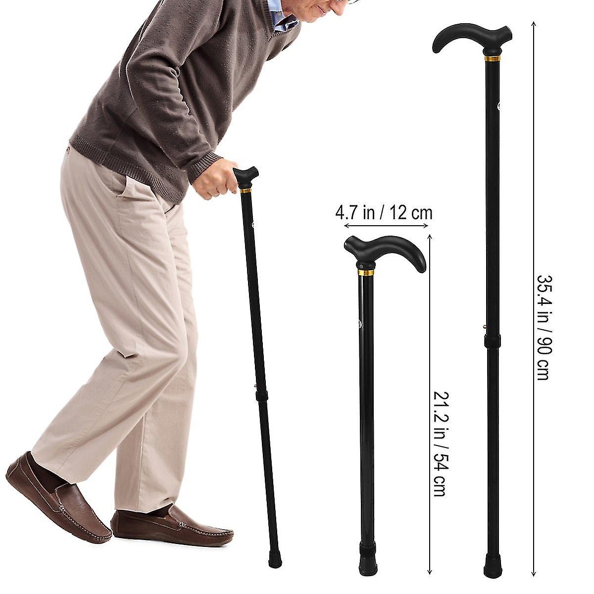 Bâton De Marche Télescopique XFSRG – 64 Cm Pliable, Antidérapant, Léger, Pour Randonnée, Trekking, Camping