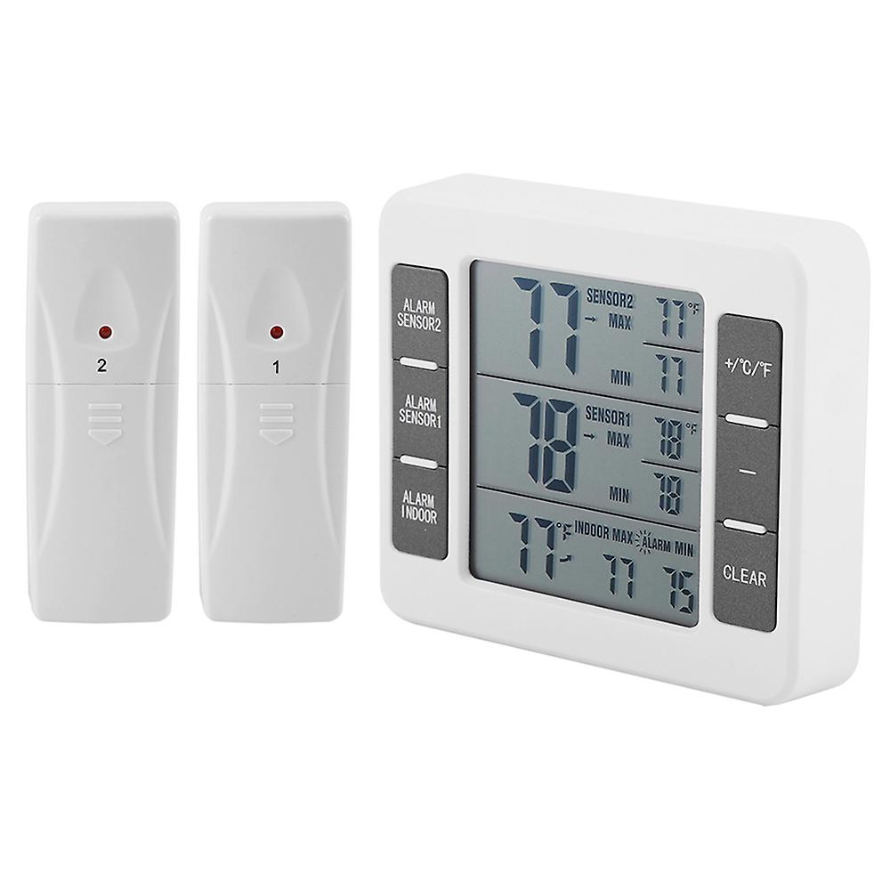Wireless Digital Refrigerator Thermometer Audible Alarm