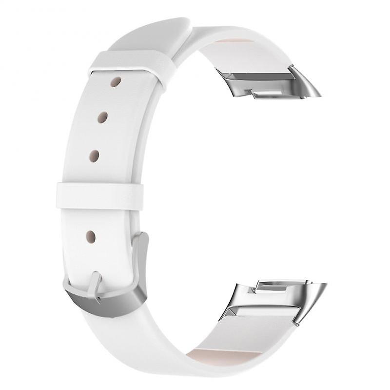 Leather Watch Strap Suitable For Fitbit Charge 5