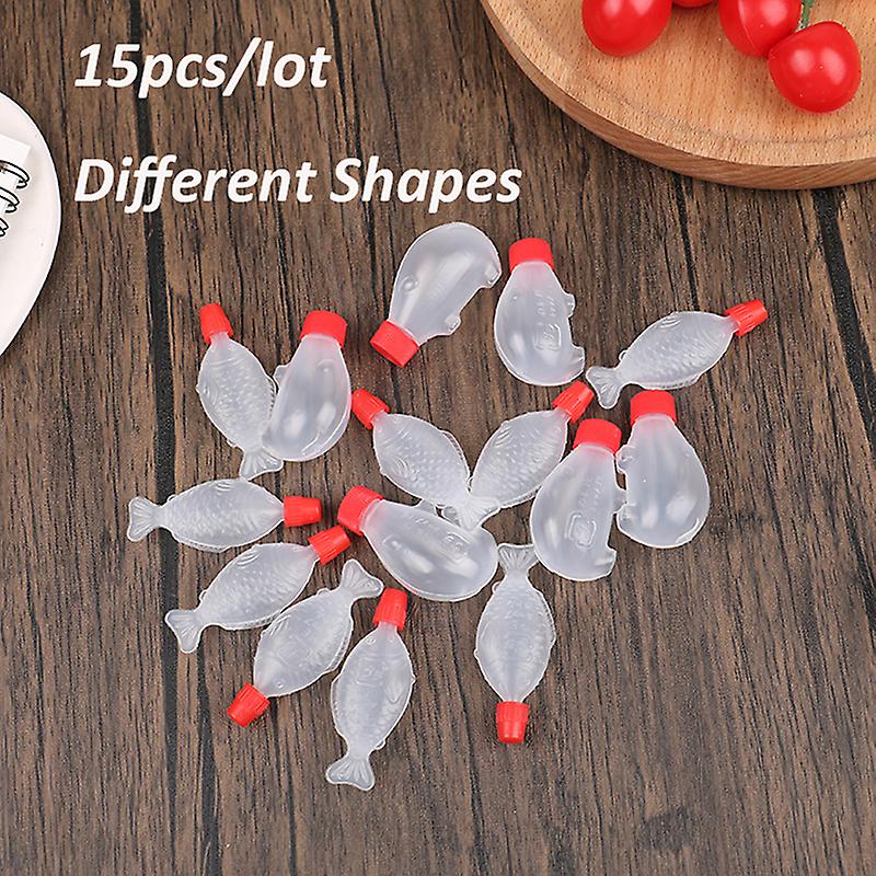 15pcs Mini Seasoning Sauce Bottle Portable Ketchup Salad Dressing Container