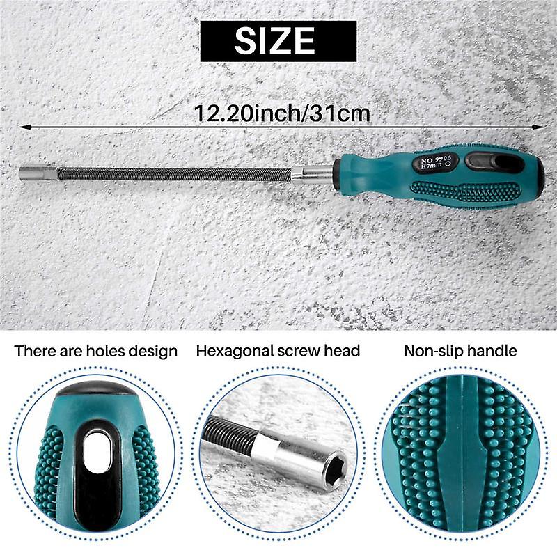 7MM Socket Screwdriver Flexible Hex Flex Manual Socket Screw Driver Hand