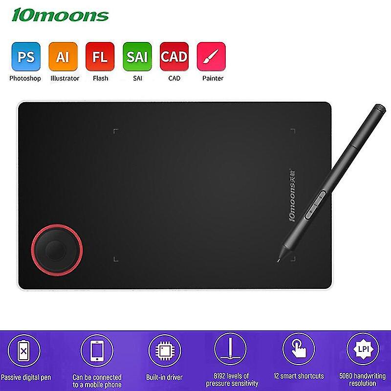 10moons G50 Drawing Digital Graphics Tablet Electronic Notebook Portable Handwriting Pads Multifunctional Painting Writing Board