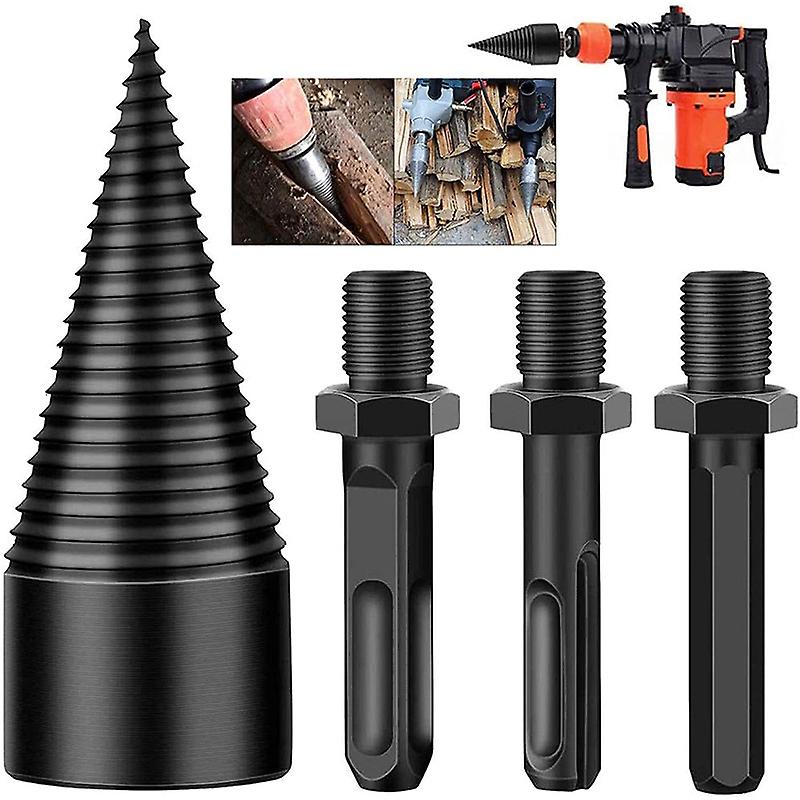 42mm Log Splitter, Log Splitter, Safe Drill Wood Splitter, Log Splitter, Log Splitter for Splitting Wood, Firewood Machine Wood Drill Bit (Hex+Square+