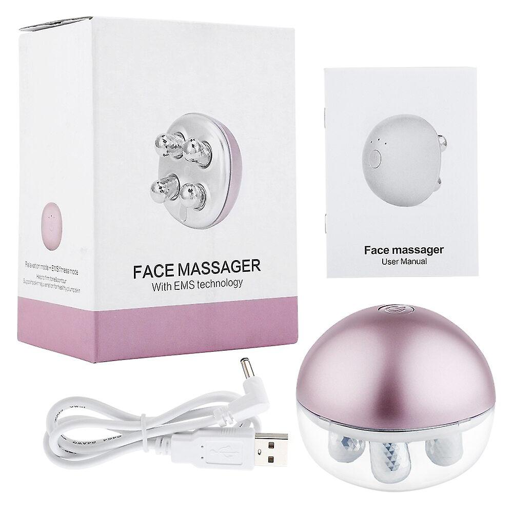 Ems Rechargeable Roller Face Lift Massager Micro Current Tighten Face Wrinkle Removal Home Use Multi-functional Beauty Devices