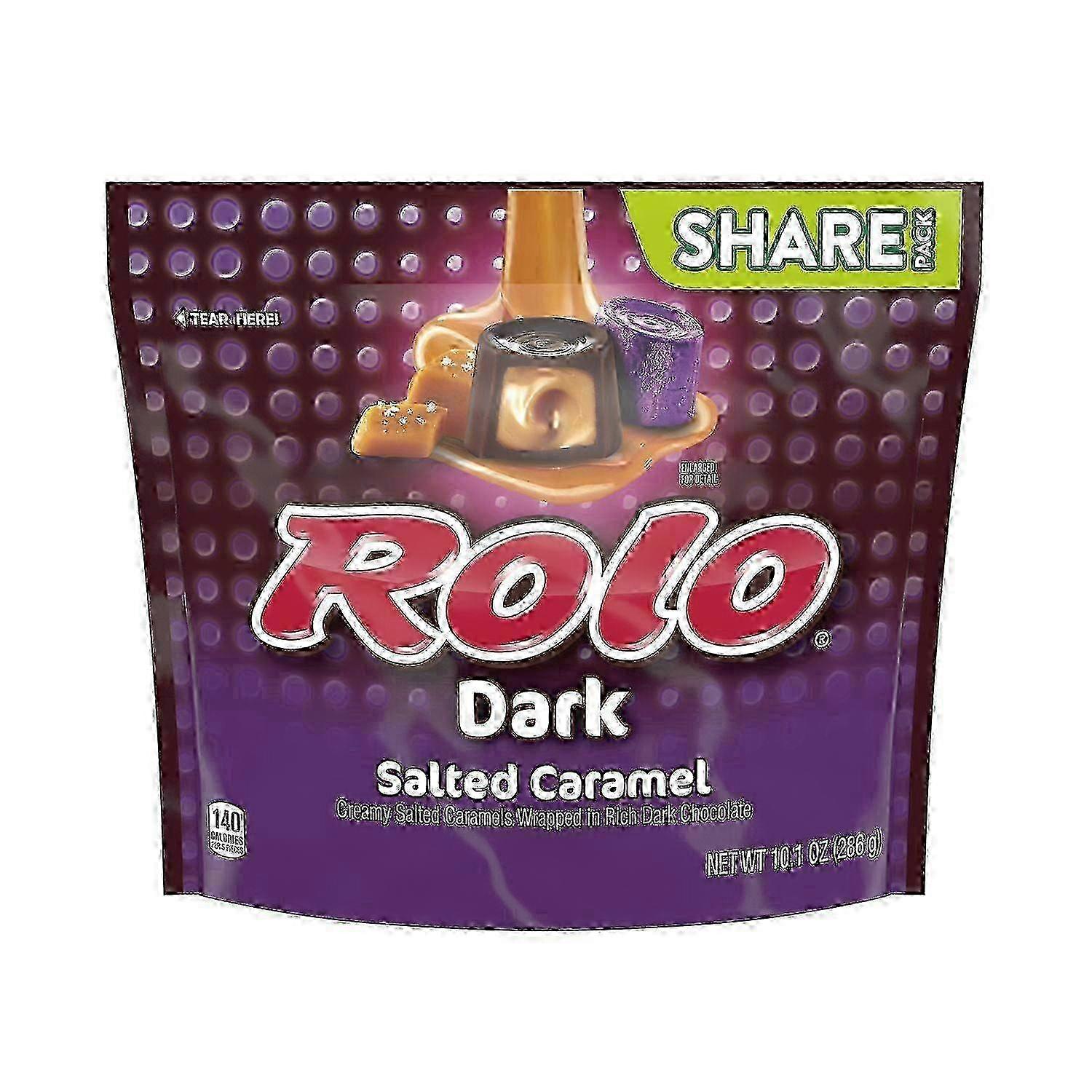 Rolo Dark Chocolate Salted Caramel Candy, Share Pack, Gluten Free, 10.1 Oz