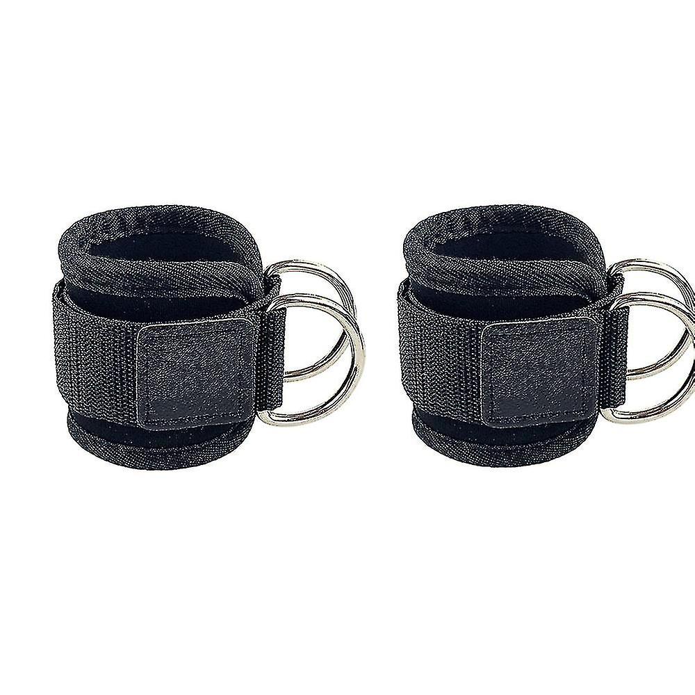 Ankle Strap For Cable Machines For Kickbacks,leg Extensions(2 Pcs, Black)