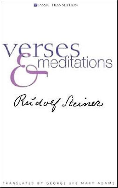 Verses And Meditations by Rudolf Steiner Paperback