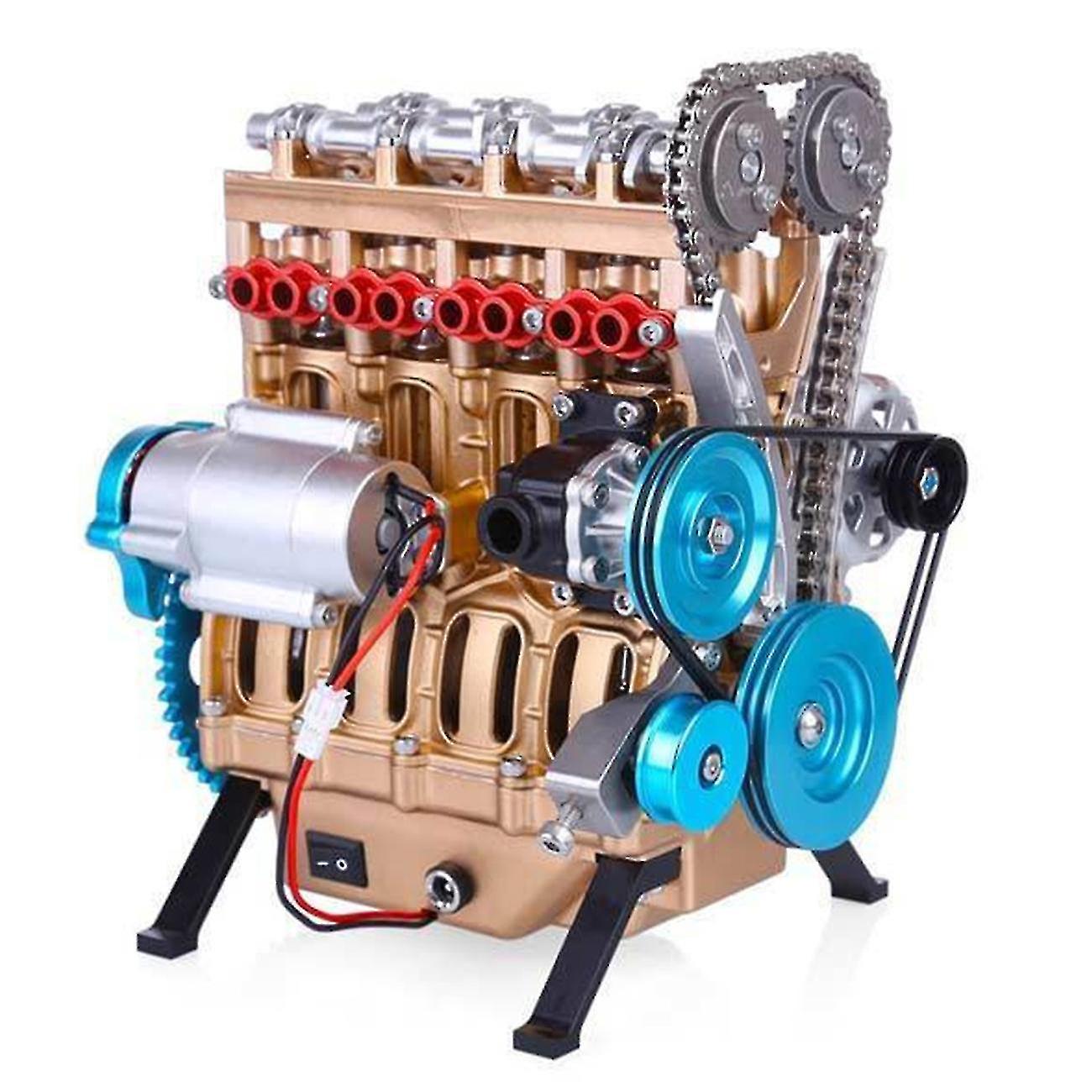 Mini Inline Four-cylinder Engine Model Kit Toys For Adult Resin Ornaments