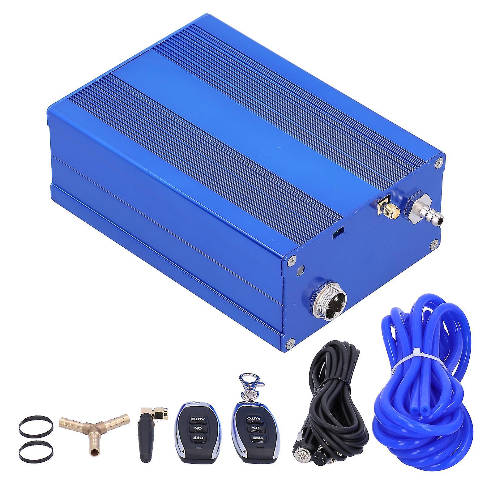 Car Exhaust Valve Kit Electric Remote Control Vacuum Controller Device Blue Automobile Components