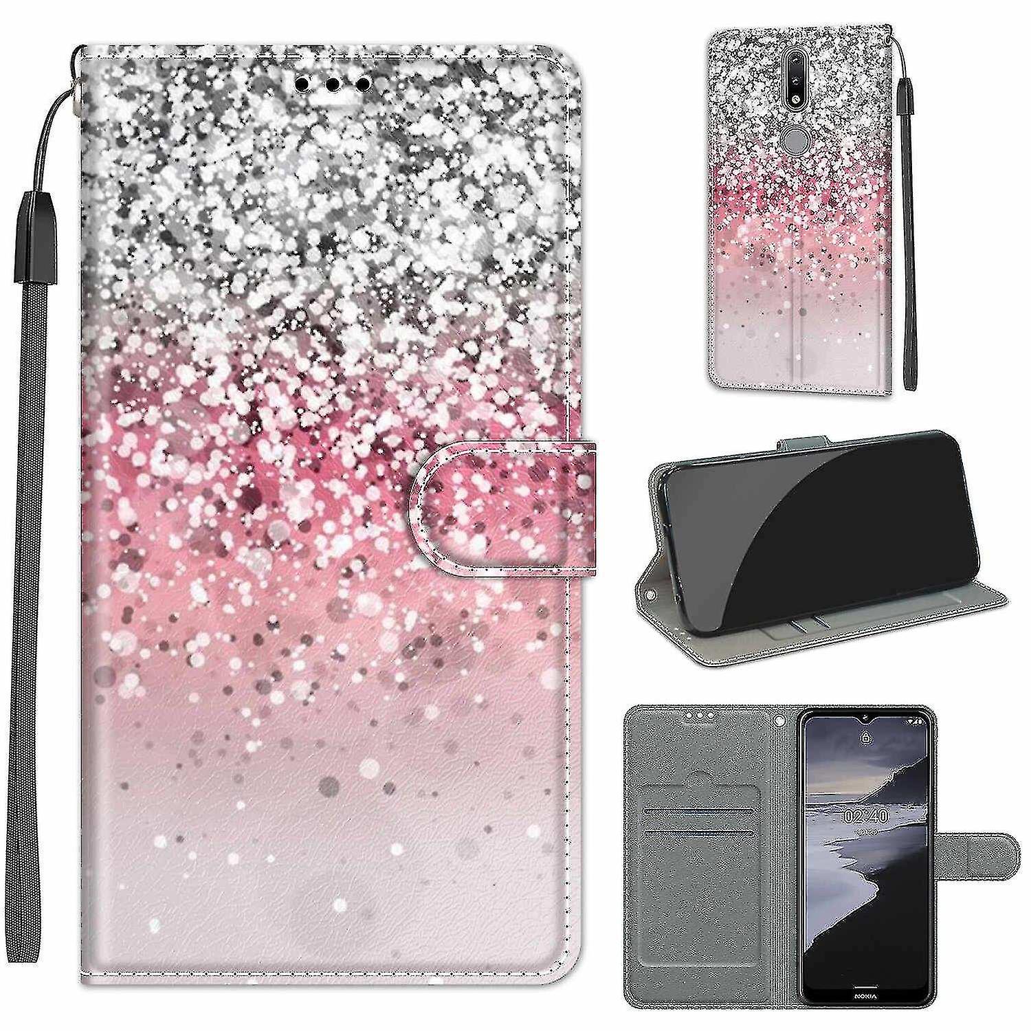 Compatible With Nokia 2.4 Bling Magnetic Mobile Case