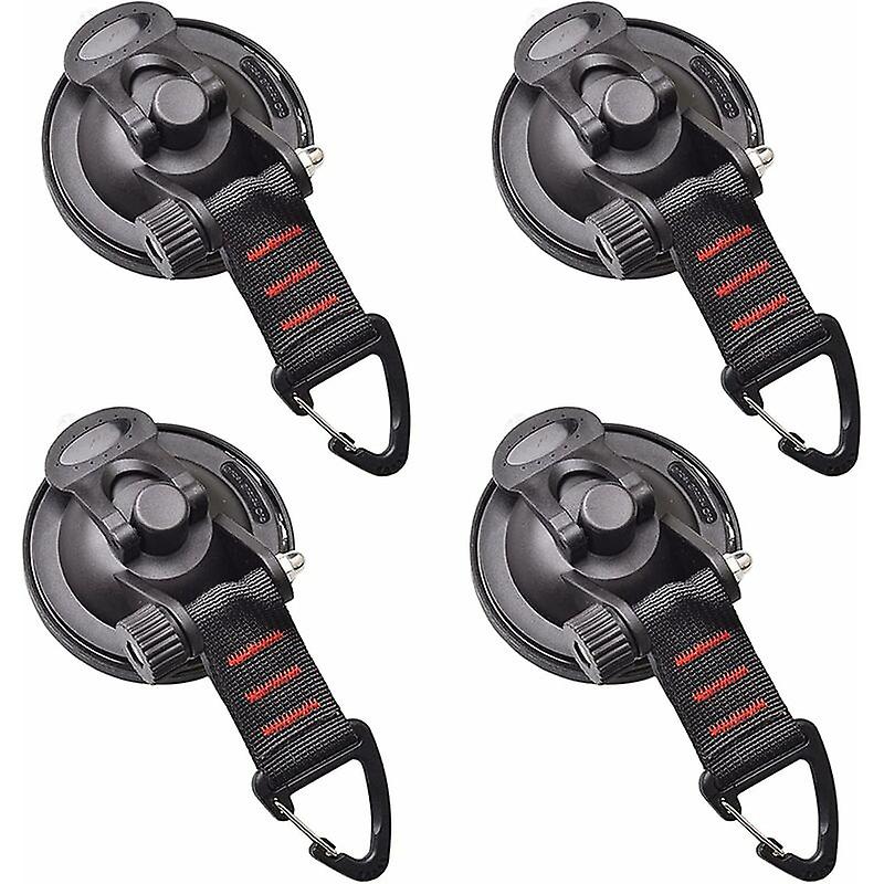 4 Pack Multi-Function Car Anchor Suction Cups Camping Tarp Fixing Kit Suction Cup with Fixing for RV Home Workshop