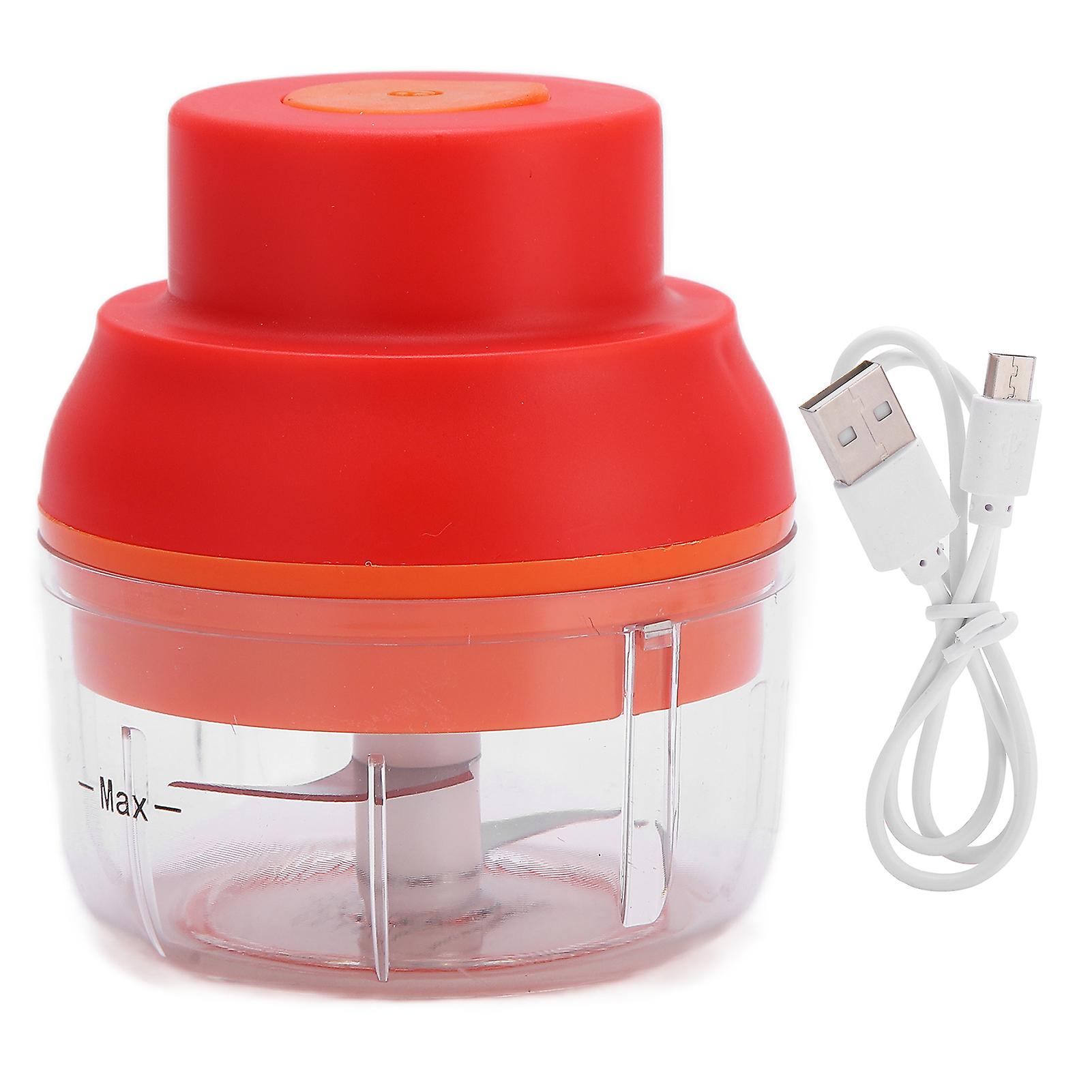 USB-Rechargeable Mini Garlic Chopper - 100ml Handheld Kitchen Masher