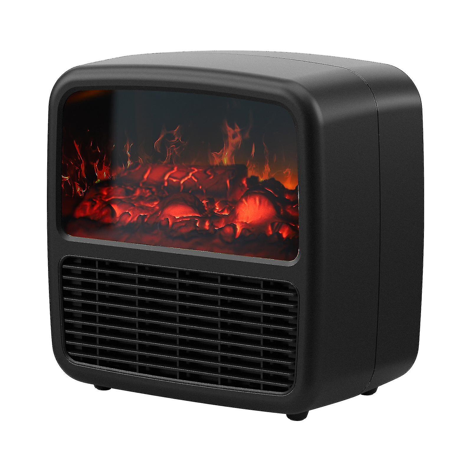 Electric Fireplace Heater, 1500w Portable Space Heater, Small Fireplace With Realistic 3d Flame Effect, Overheating Safety Protection, Portable Mini F