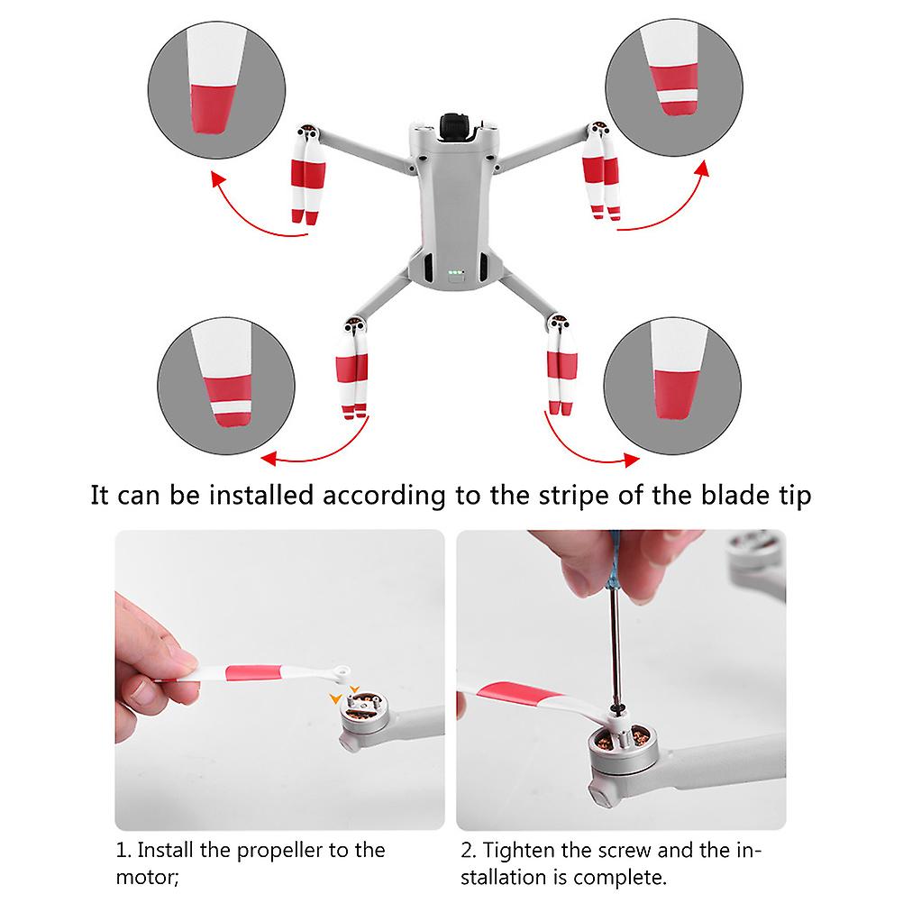 Colorful Propeller Compatible for Mini 3 Pro Drone Accessories Replacement Propeller Drone Blade Props