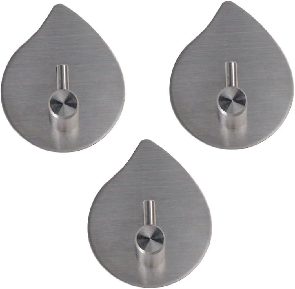 3pcs Wall Hook Coat Hanger Hook up Drop Shape Coat Rack