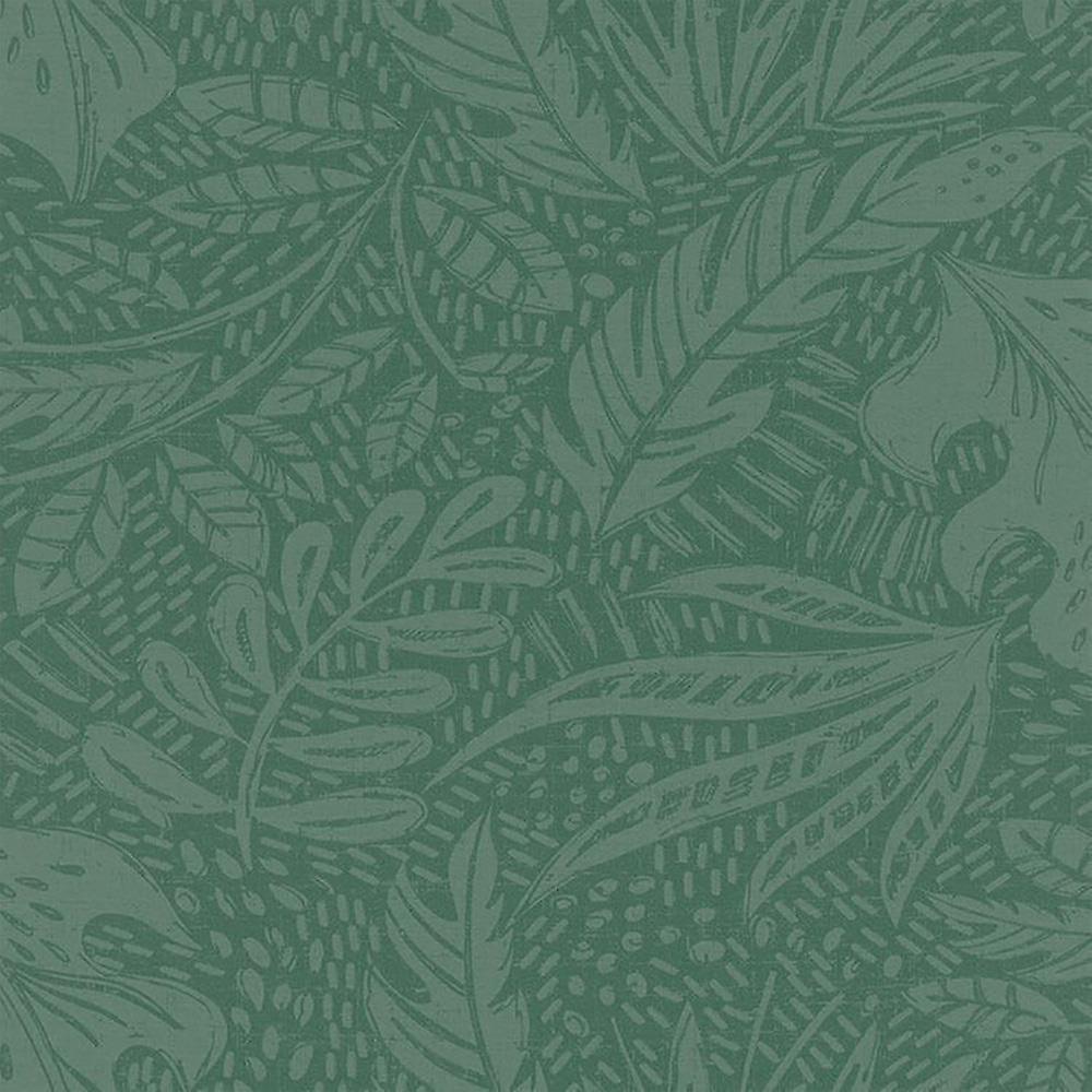 Rasch Foliage Emerald Green Wallpaper