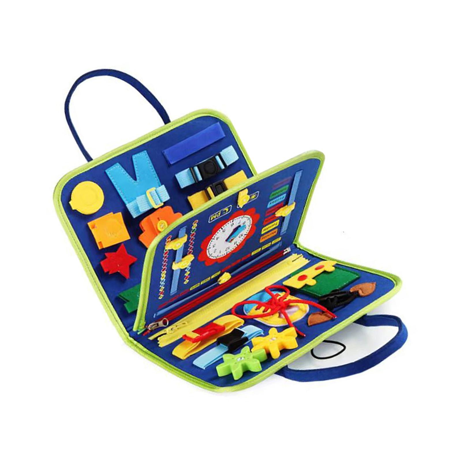 Toddler Activity Board Hand Eye Coordination Soft Felt Sensory Learning Activity Board for Nursery School 