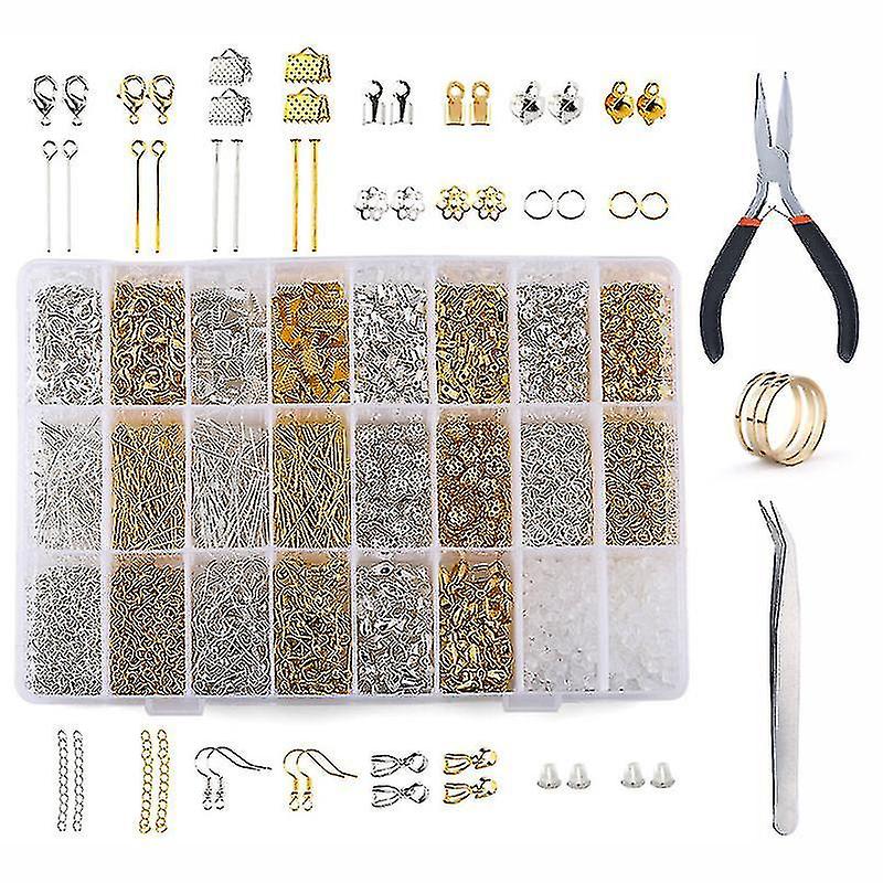 1763pcs Jewelry Making Supplies Kit - Jewelry Repair Tool With Accessories Jewelry Pliers Jewelry Fi
