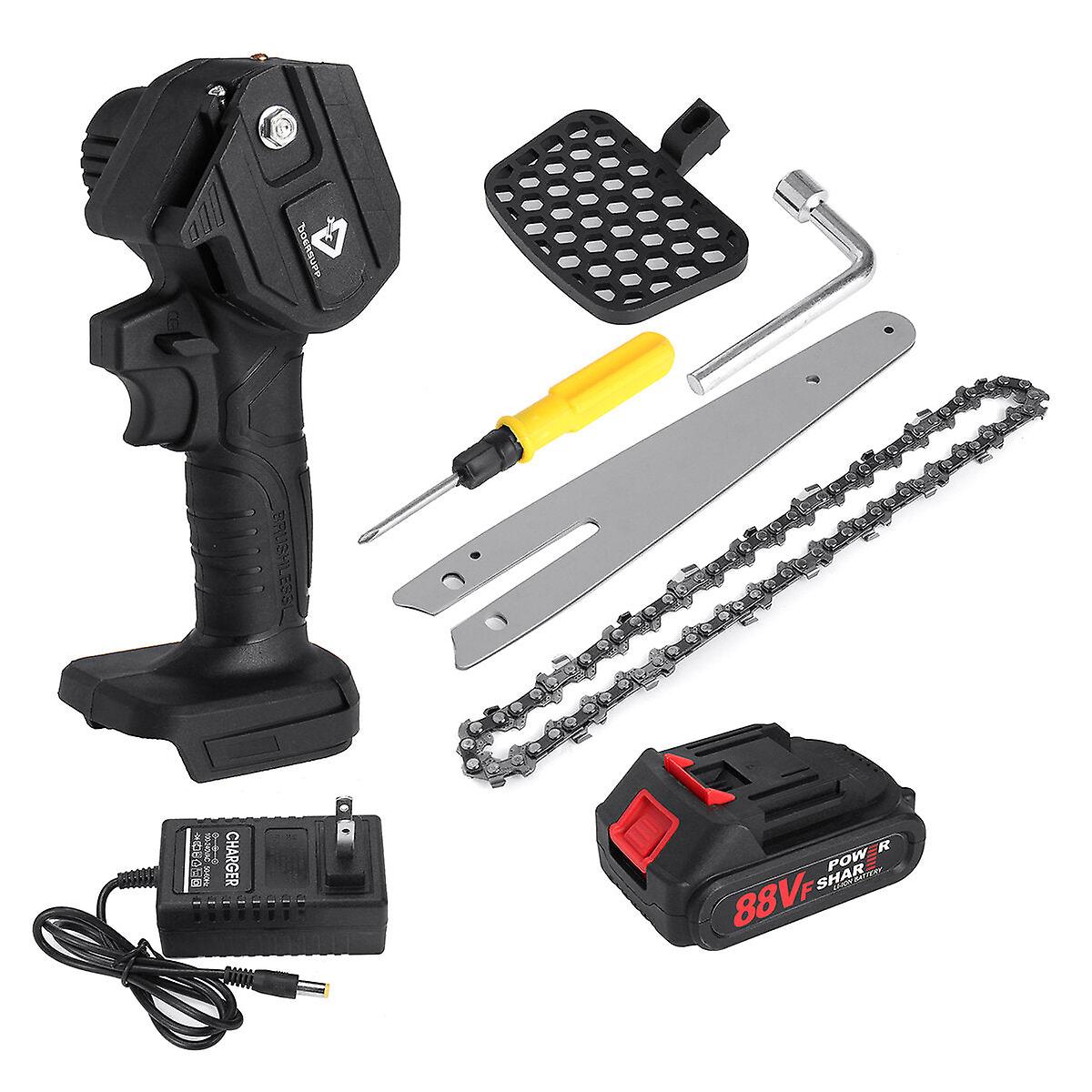 88Vf 6 Inch Cordless Electric Chain Saw Chainsaw Woodworking Tool For Makita Battery