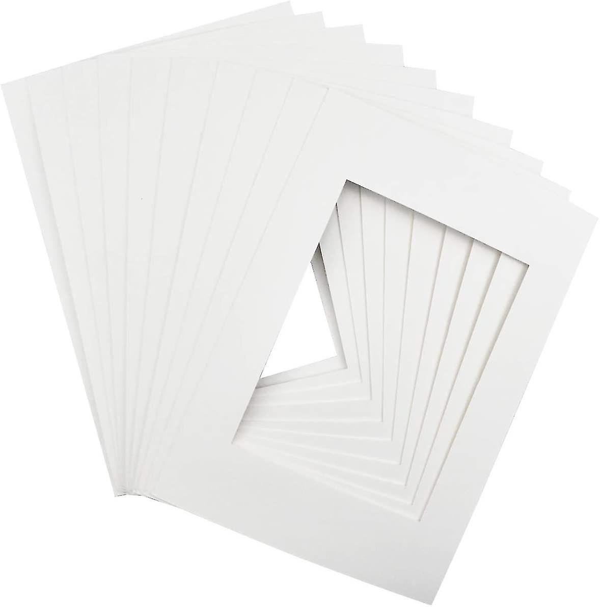 10pcs Picture Mounts For Frames,11.5 X 8 Inch Photo Mounts Picture Matting-eyzi
