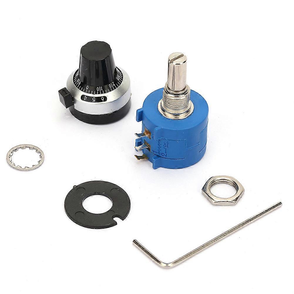 3590S-2-501L 2W Wirewound 500ohm Adjust Variable Resistor Knob Rotate Potentiometer Kit