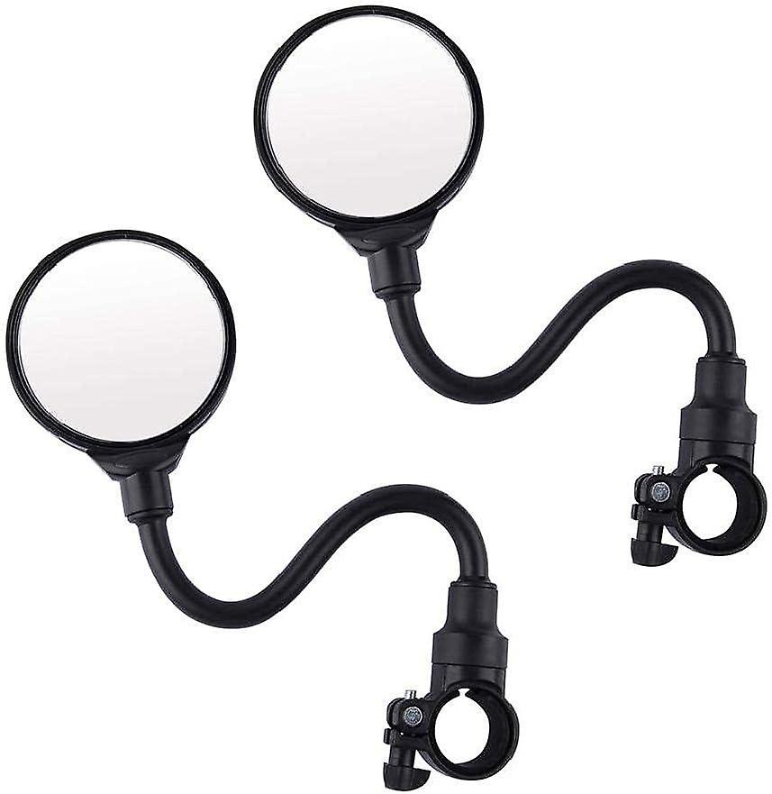 Handlebar Bike Mirror,360°Adjustable Rotatable Acrylic Convex Mirror Bicycle Rear View Mirror for Bi