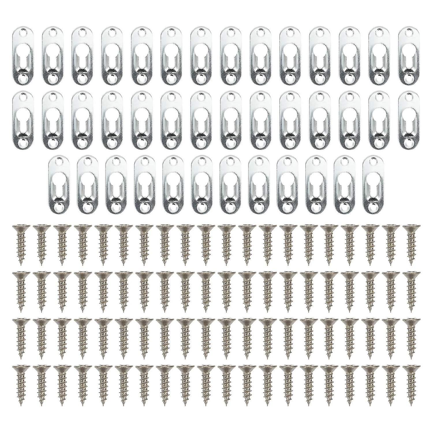 40 Sets Photo Frame Hanger Simple Useful Frame Concealed Hanger Frame Back Panel Hook