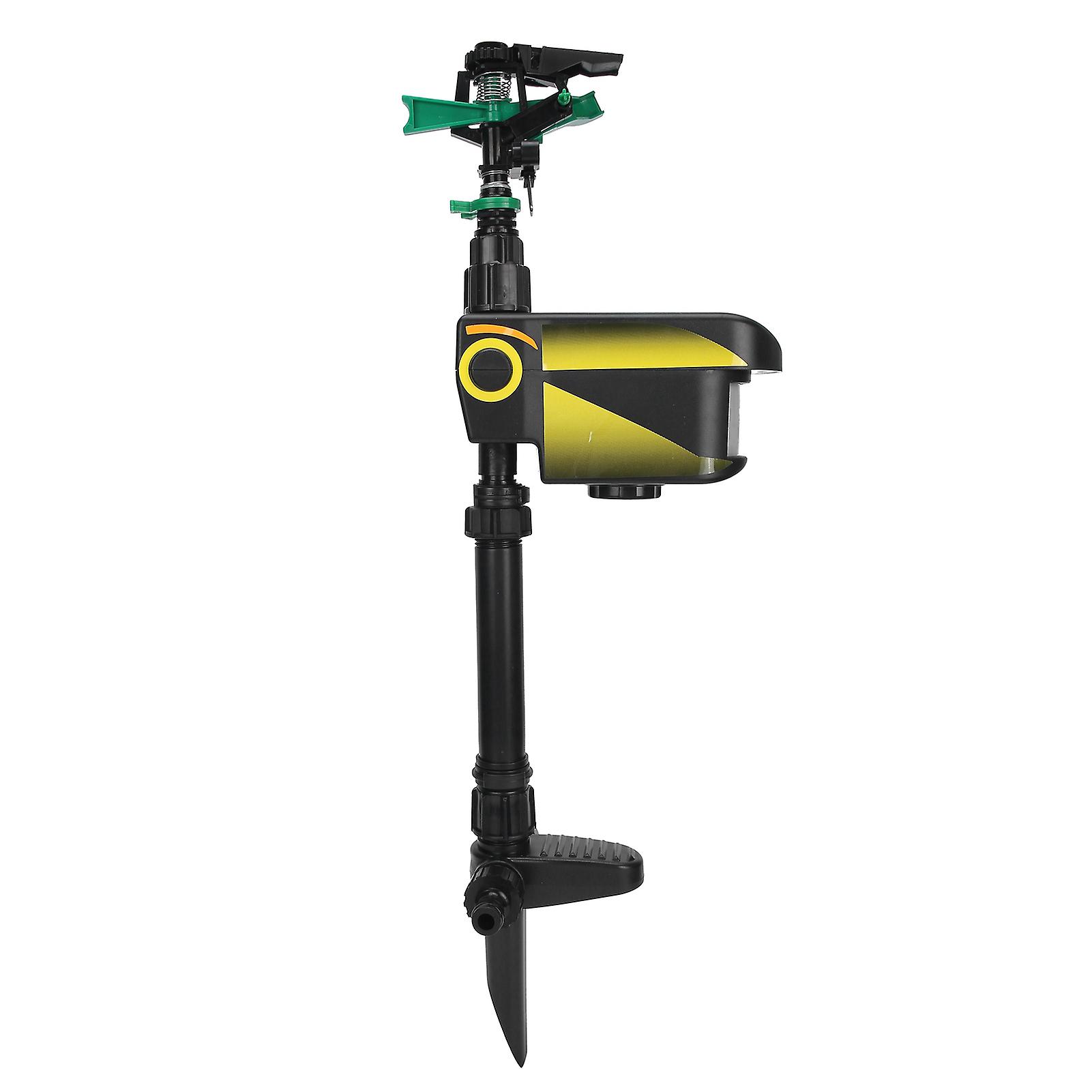 Solar Waterproof Timing Sensor Water Spray Bird Repellent Garden Sprinkler Irrigation System
