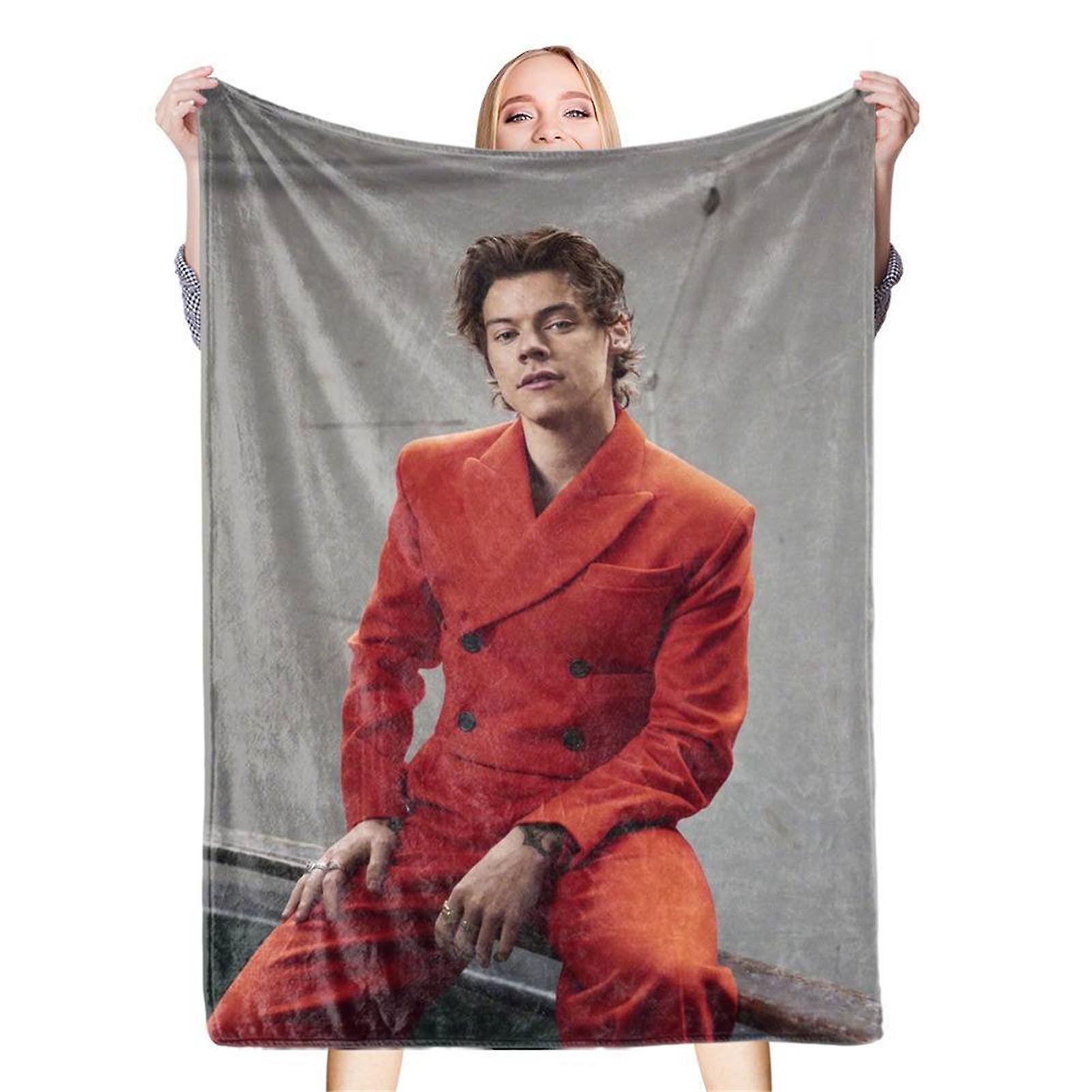 Bedding Blanket Soft Clear Longlasting Printing Skin Friendly Breathable Throw Blanket for Office 55.1 X 78.7in