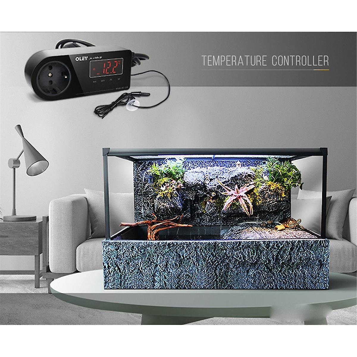 European Standard Thermostat Pet Smart Switch Aquarium Reptile Heating Digital Display Electronic Thermostat EU Plug