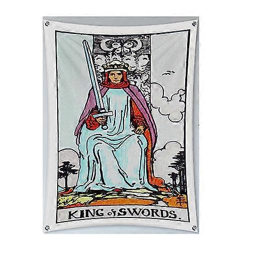 Tarot Card King Of Swords Wall Tapestries