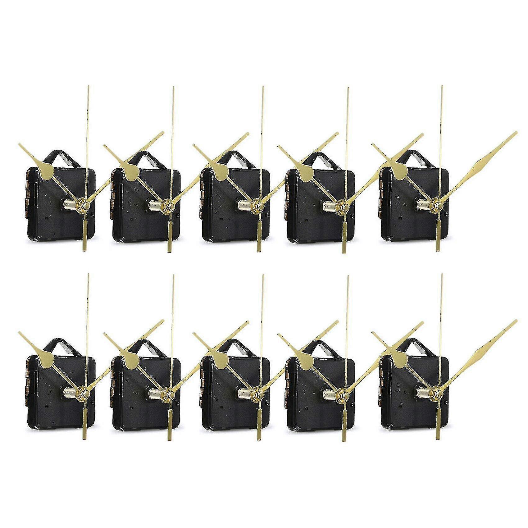 Wall Quartz Clock Movement Mechanism Repair Tools - 10pcs Diy Silent Spindle Hands