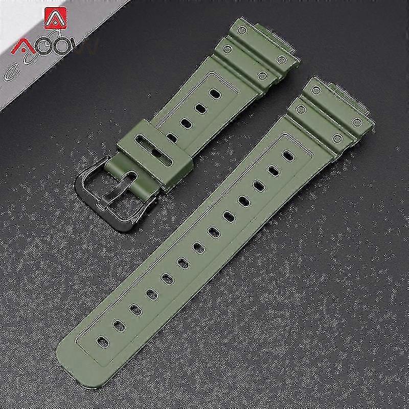 حزام مطاطي ل DW-5600 Gw-m5610 Gw-b5600 Ga-2100 الفولاذ المقاوم للصدأ مشبك Tpu الرجال استبدال سوار ووتش الفرقة أسود فضي