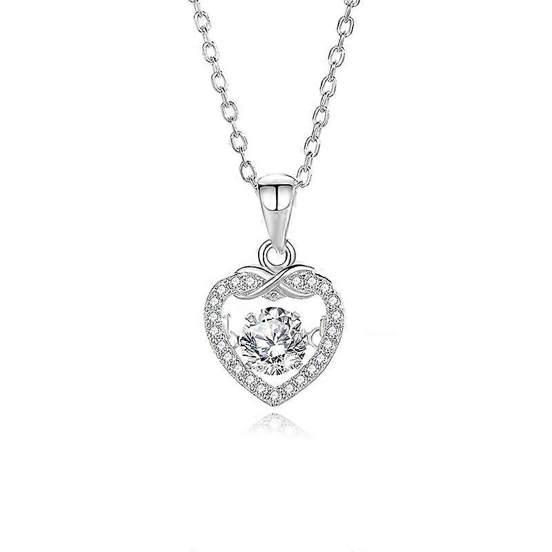 Necklace-Dancing Heart-Charming Zircon