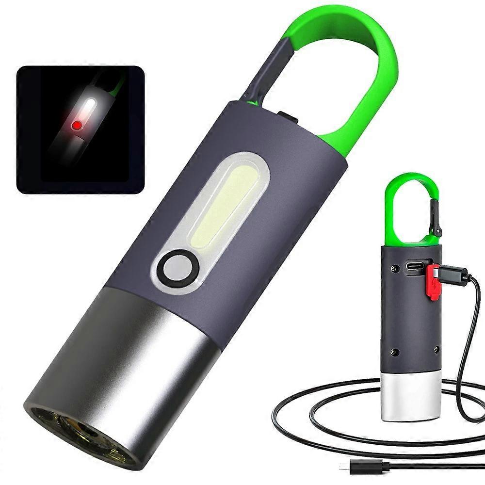 Rechargeable Flashlight,USB C High Lumens Zoomable Small LED Flashlight 4 Modes Plastic Lantern Torch
