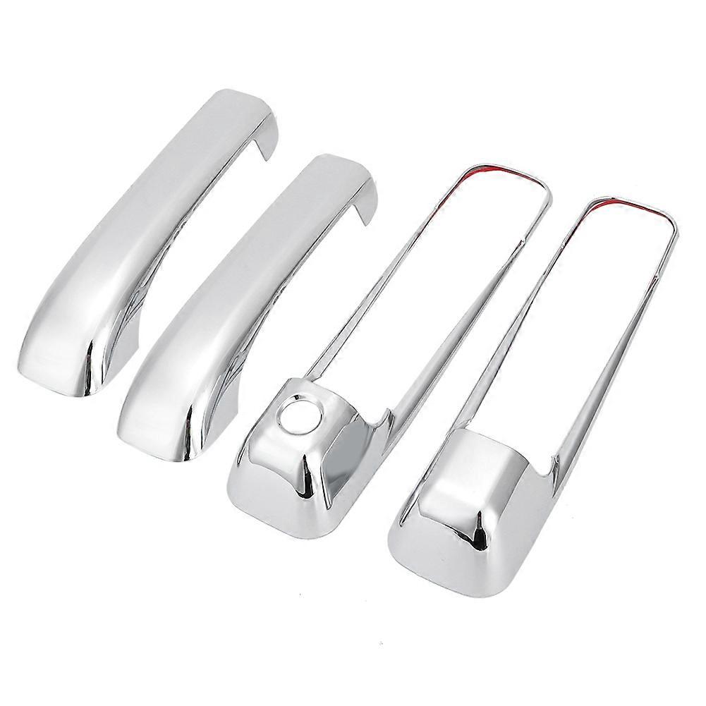 Chrome Door Handle Trim Cover 2 Door with 1 Keyhole Fit for Dodge Ram 1500 2009~2015 E2U011