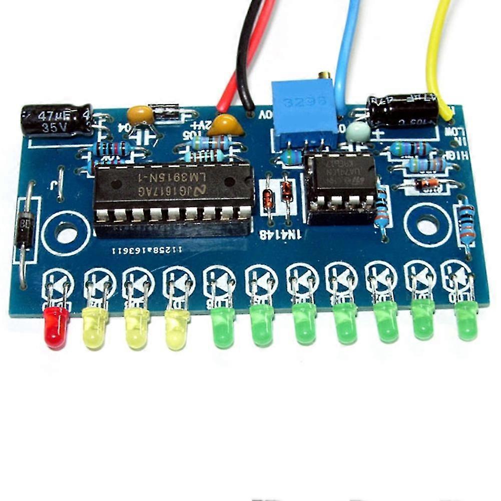 LM3915 10 مؤشر مستوى الصوت LED DIY VU متر مضخم الطاقة يشير