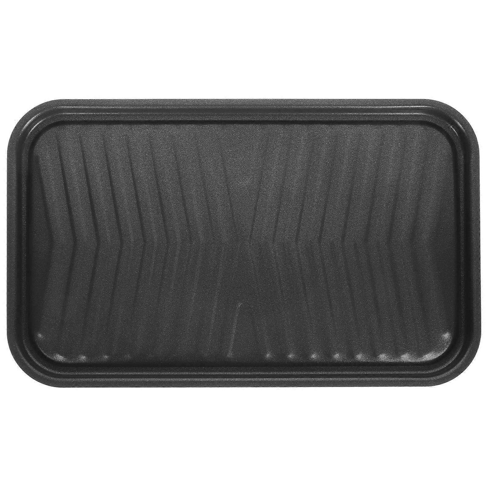 1Pc Multifunctional Barbecue Plate Portable Barbecue Pan Iron Plate BBQ Tool