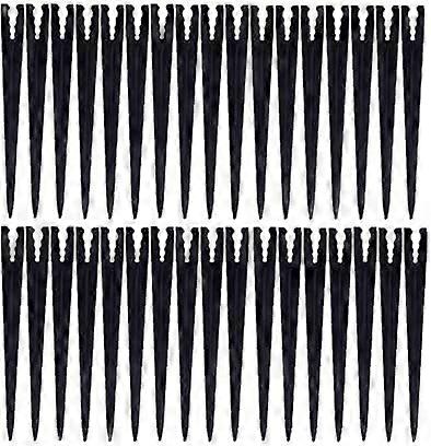 100 قطعة من حصص دعم الري البلاستيكية لأنابيب 1/4 بوصة ، أوتاد تنقيط الحديقة لأنظمة الري بالتنقيط