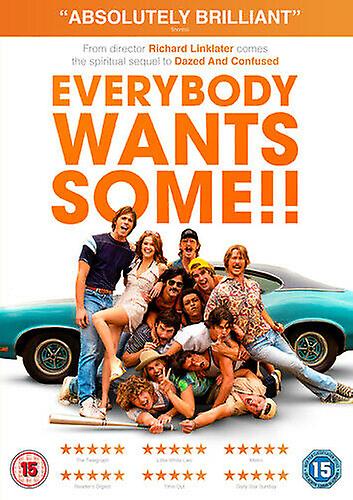 Everybody Wants Some!! DVD (2016) Blake Jenner Linklater (DIR) cert 15 - Region 2
