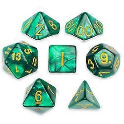 7 die Polyeder Set in SamtBeutel, Basilisk Blut