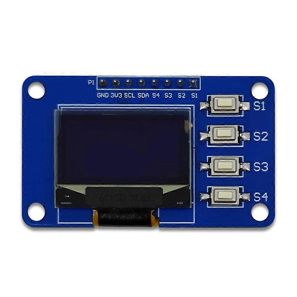 0,96 inch OLED-displaymodule 12864 schermmodule met matrix en 4 toetstoetsenborden IIC