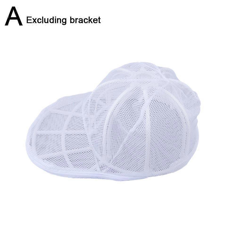 2-in-1 Hat Wash Bag & Stand Honeycomb Mesh Laundry Protector for Baseball Caps