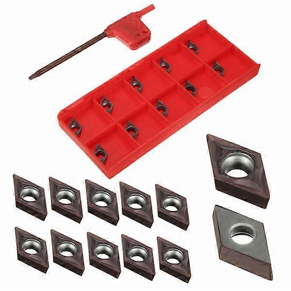 10Pcs Dcmt0702 Em Ybc205 Carbide Inserts For Sdjcr1010h07 Turning Tool Holder
