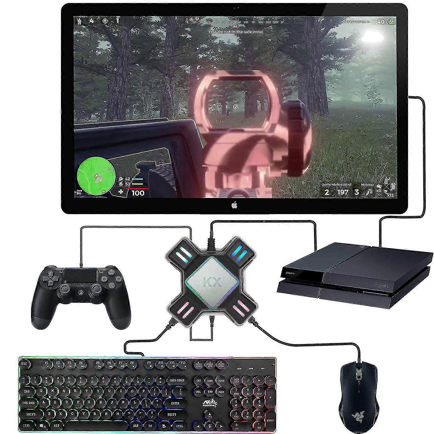 2024 Conversion Box Keyboard Mouse Adapter Controller Converter Adapter For Switch For Ps4