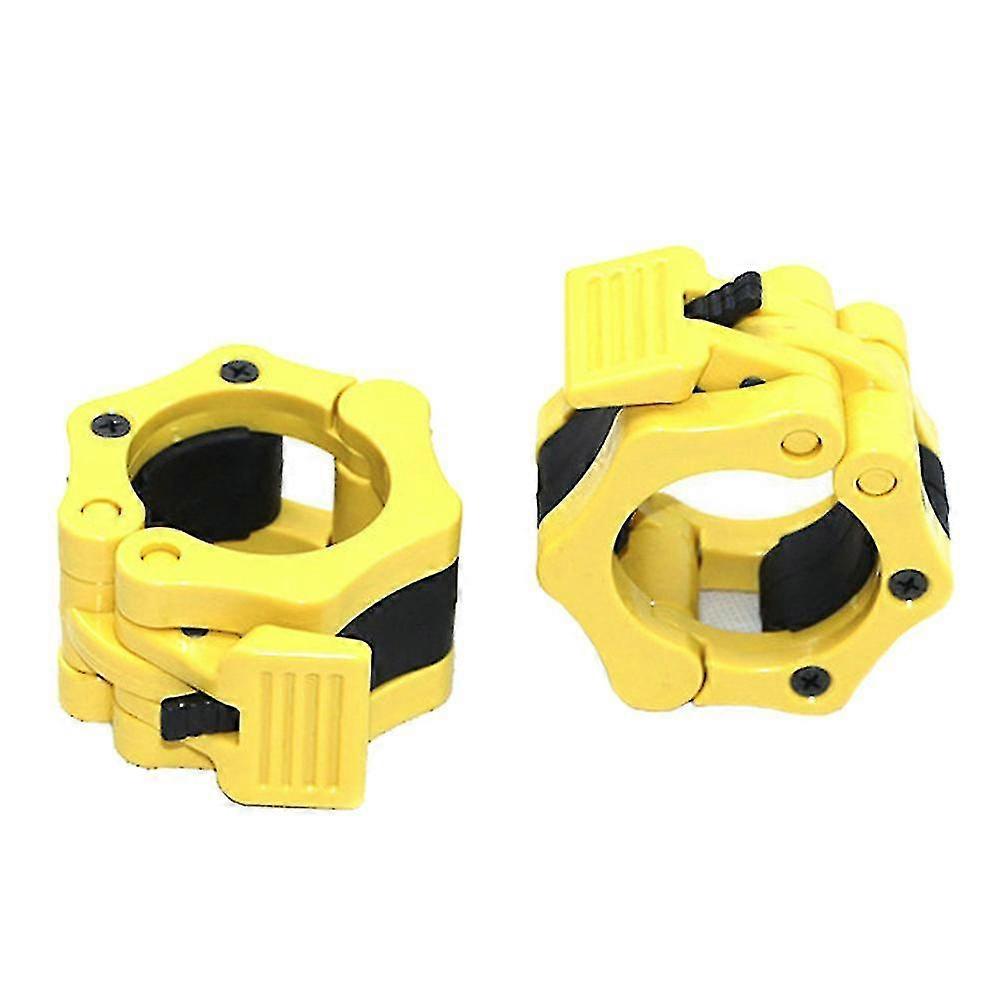 Blue 2pcs 50mm Barbell Collar Locking Bar Gym Fitness Buckle