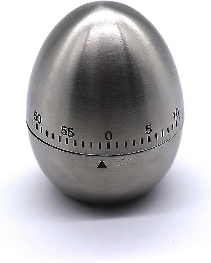 Stainless Steel Egg Kitchen Timer,kitchen Timer Cute Egg Shaped Manual Stainless
