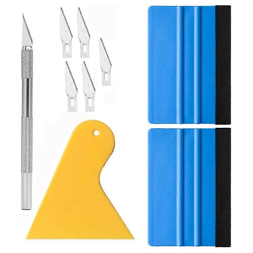 Vinyl Wrap Tool Window Film Tool Window Tint Tool Wallpaper Tool With Felt Squeegee Hobby Knife