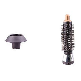 Pettine cilindrico da 20 mm per asciugacapelli, casco antivento, accessori, ugello aria, oro