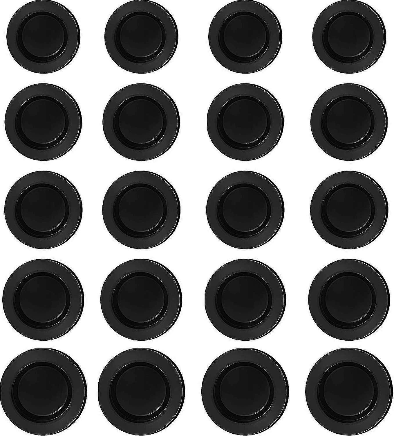 20 stuks zwarte rubberen spaardoos plug spaarpot plug rubberen spaarpot stopafdekking rubber ronde plug (5 maten)